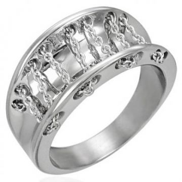 Ocelový prsten Lenis velikost 50