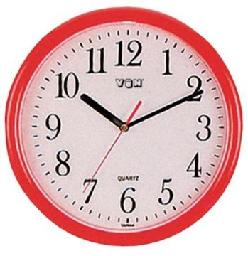 Plastové nástěnné hodiny (H01R)