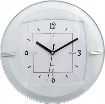 Plastové nástěnné hodiny (H7340W)