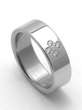 Ocelový prsten Zero Collection