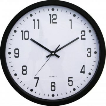 Plastové nástěnné hodiny (H7326B)