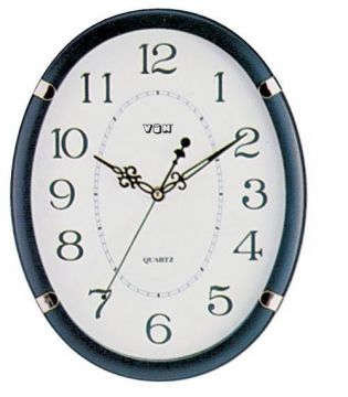 Plastové nástěnné hodiny (HLVGR)