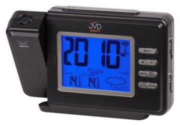 Rádiem řízené projekční hodiny JVD system RB9291.2