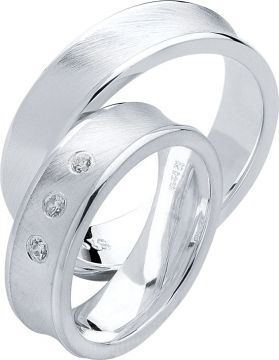 Stříbrné snubní prsteny Heartbeats S24