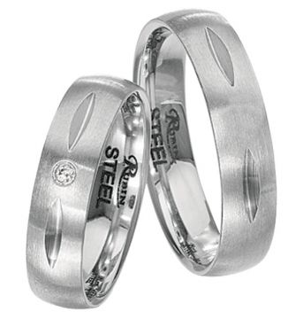 Ocelové snubní prsteny TS148