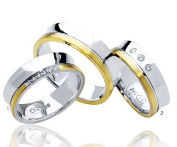 Zlaté snubní prsteny Doria  R50