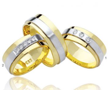 Zlaté snubní prsteny Doria  R52