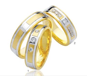 Zlaté snubní prsteny Doria  R54