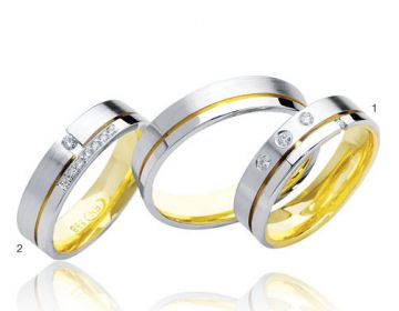 Zlaté snubní prsteny Doria  R55
