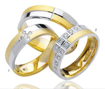 Zlaté snubní prsteny Doria  R59