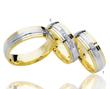 Zlaté snubní prsteny Doria  R65
