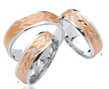Zlaté snubní prsteny Doria  R72