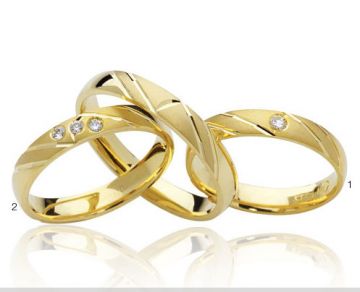 Zlaté snubní prsteny Doria  R73