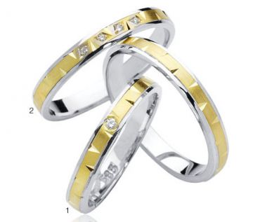 Zlaté snubní prsteny Doria  R78