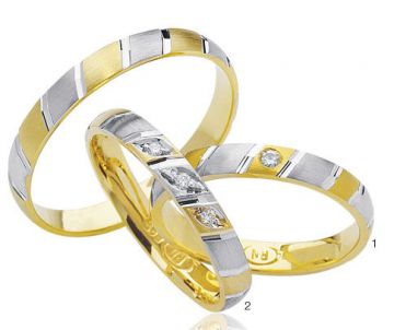 Zlaté snubní prsteny Doria  R82