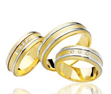 Zlaté snubní prsteny Vendora  R01