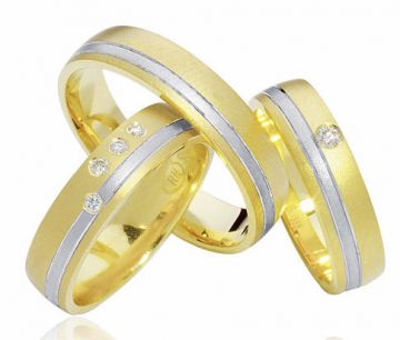 Zlaté snubní prsteny Vendora  R03