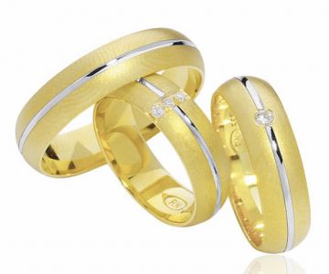 Zlaté snubní prsteny Vendora  R04