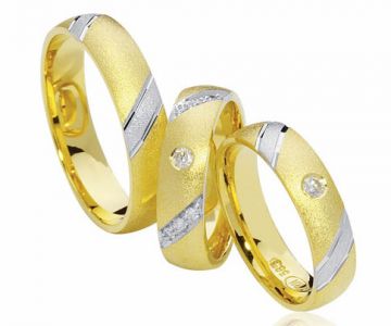 Zlaté snubní prsteny Vendora  R06
