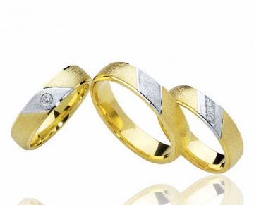 Zlaté snubní prsteny Vendora  R07