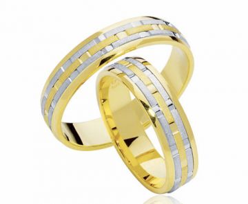 Zlaté snubní prsteny Vendora  R09