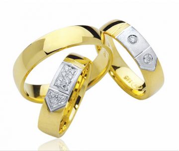 Zlaté snubní prsteny Vendora  R12