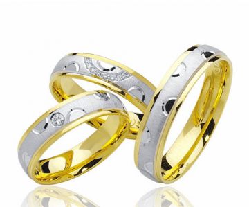 Zlaté snubní prsteny Vendora  R16