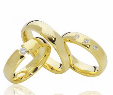 Zlaté snubní prsteny Vendora  R25