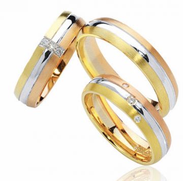 Zlaté snubní prsteny Vendora  R44