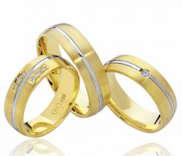 Zlaté snubní prsteny Vendora  R46