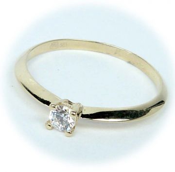 Zlatý prsten R14-1164 -velikost 56