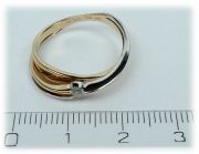 Zlatý prsten s diamanty 481713 velikost 54
