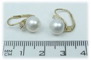 Zlaté náušnice s perlou NA2210