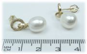 Zlaté náušnice s perlou NA1730