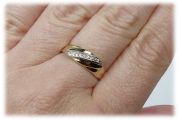 Zlatý prsten AU27 velikost 54