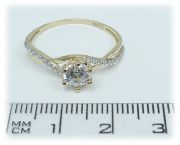Zlatý prsten AU25 velikost 60