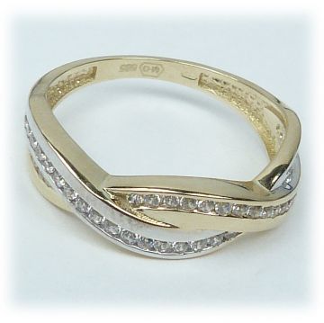 Zlatý prsten AU29 velikost 56