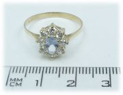 Zlatý prsten se zirkony PRS/2,35