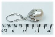 Stříbrné náušnice E1666 s perlou