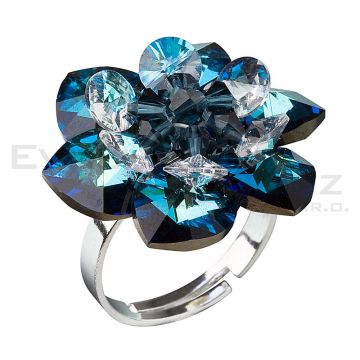 Prsten EVG Swarovski Crystals 35012.5 bermuda blue