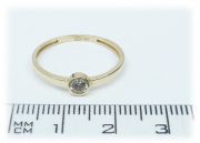 Zlatý prsten AU76 velikost 55