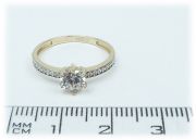 Zlatý prsten AU80 velikost 52