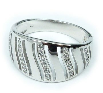 Stříbrný prsten 696/1 velikost 56