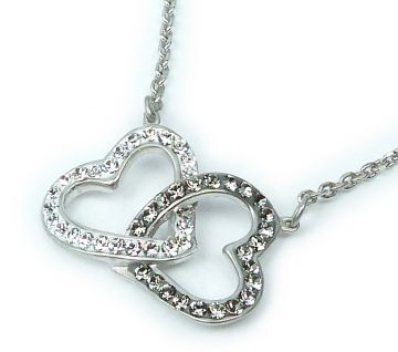 Stříbrný náhrdelník EVG Swarovski 332015.3 bl. diamond