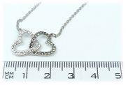 Stříbrný náhrdelník EVG Swarovski 332015.3 bl. diamond