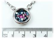 Stříbrný náhrdelník EVG Swarovski 32034.4 galaxy