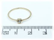 Zlatý prsten se zirkonem 22653243/53 velikost 53