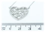 Stříbrný náhrdelník se zirkony 876 42-45cm