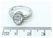 Stříbrný prsten se zirkony 940/2 velikost 56