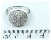Stříbrný prsten se zirkony 957/2 velikost 58